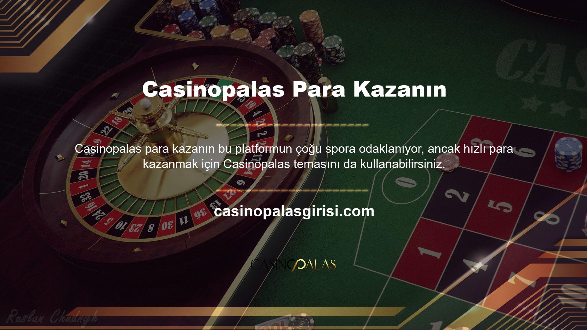 Ancak bu, Casinopalas yaratılmasında daha fazla iş olduğu anlamına mı geliyor? Bu konuyu nasıl ele alıyorsunuz? Merak ediyorsanız, metnin geri kalanını hemen kontrol edebilirsiniz